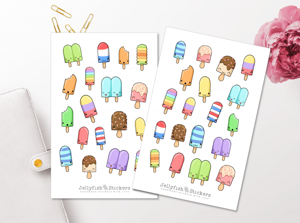 Popsicle Sticker Set